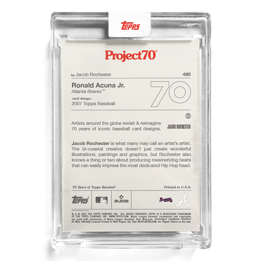 TOPPS Project 70/Card 480 - 2007 Ronald Acuna Jr